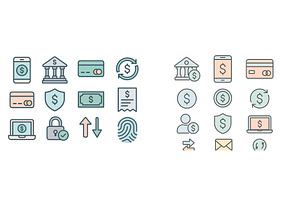 Digital finance icons representing, a Finance Illustration by ZinetroN