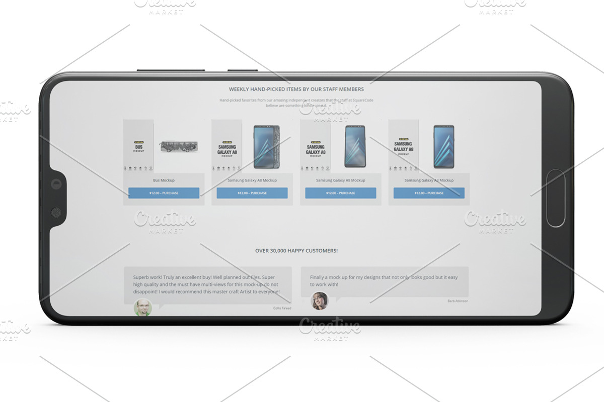 Huawei P20 Pro App Mockup Vol1, an Android Mockup by PixelMockup (Photo 11 of 17)