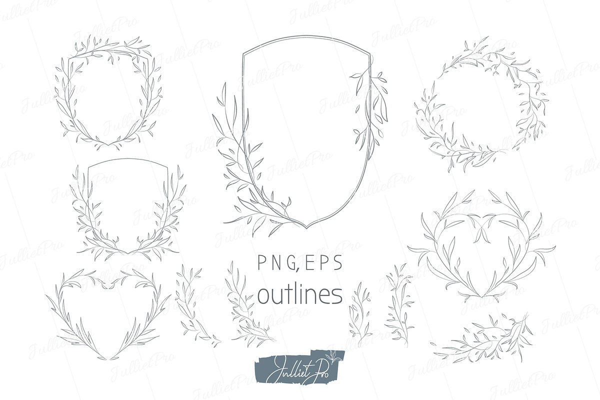 Rustic Wedding design elements, an Object Graphic by JuDesign (Photo 2 of 5)