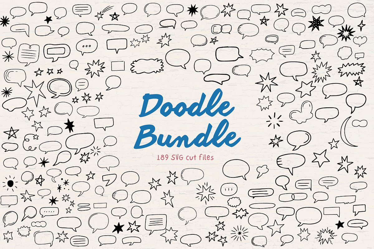 Doodle Bundle 189 SVG files, an Object Graphic by TatianaCociorva (Photo 1 of 4)