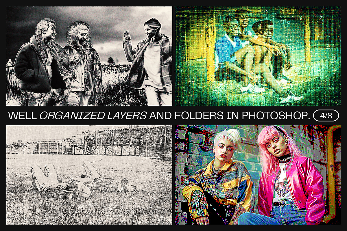 12 Photo Effect Templates, a Layer Style Add-On by iDoodle Studio (Photo 4 of 6)