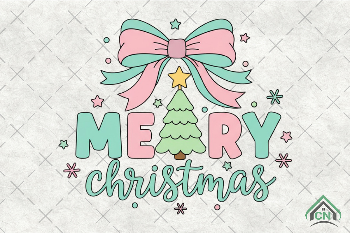 Merry Christmas Coquette Png, an Illustration by Craft Nest (Photo 1 of 6)