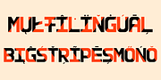 BigStripesMono, a Sans Serif Font by Ingrimayne Type (Thumbnail 6 of 7)