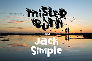 Mister Burn and Jack Simple, a Font by chekart (Thumbnail 1 of 9)
