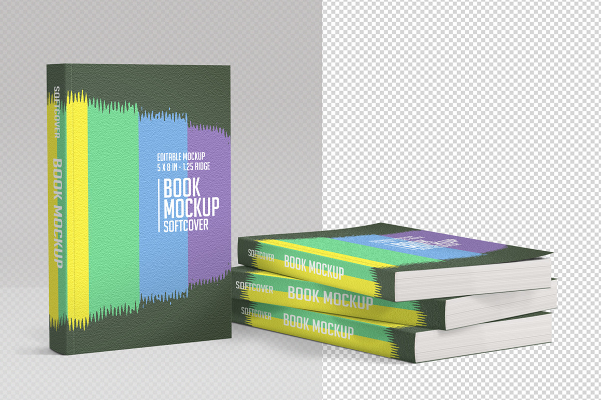 Book Mockup Softcover, a Print Template by ArtefShop (Photo 2 of 7)