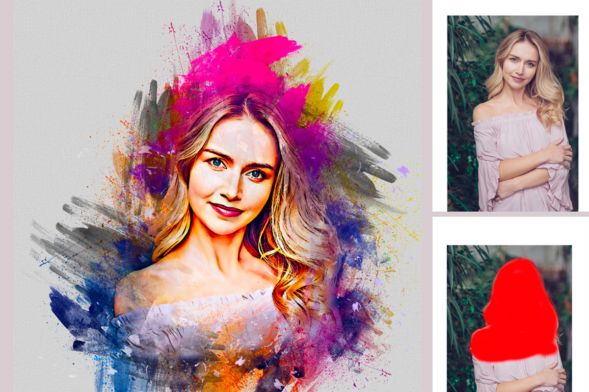 Paint Photoshop Action, an Action Add-On by MRI STUDIO (Photo 5 of 27)