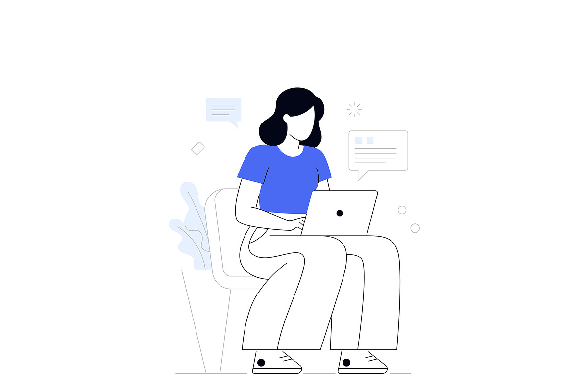 Minimalist Corporate Illustrations, an Illustration by SaurabhSharma (Photo 6 of 11)