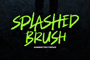 Splashed Brush Font, a Font by trustha (Thumbnail 1 of 10)
