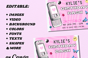 Y2K Retro Invitation Template, an Invitation Template by PLANETSEL (Thumbnail 2 of 4)