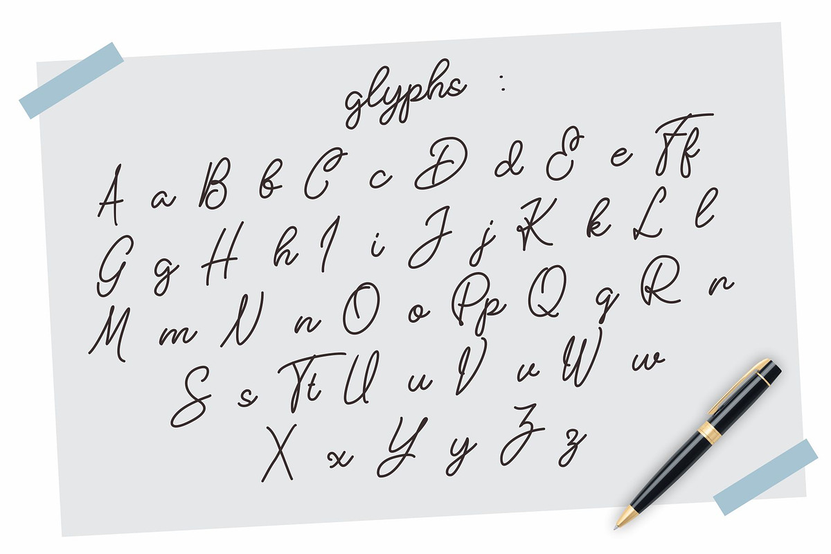 Take Notes Typeface preview 7