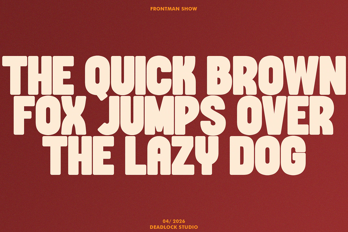 Frontman Show, a Sans Serif Font by deadlock studio (Photo 3 of 10)
