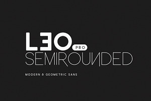 Leo SemiRounded, a Sans Serif Font by FactoryType Studio