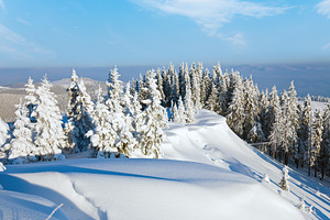 Snowy landscape, a Nature Photo by YuriyB