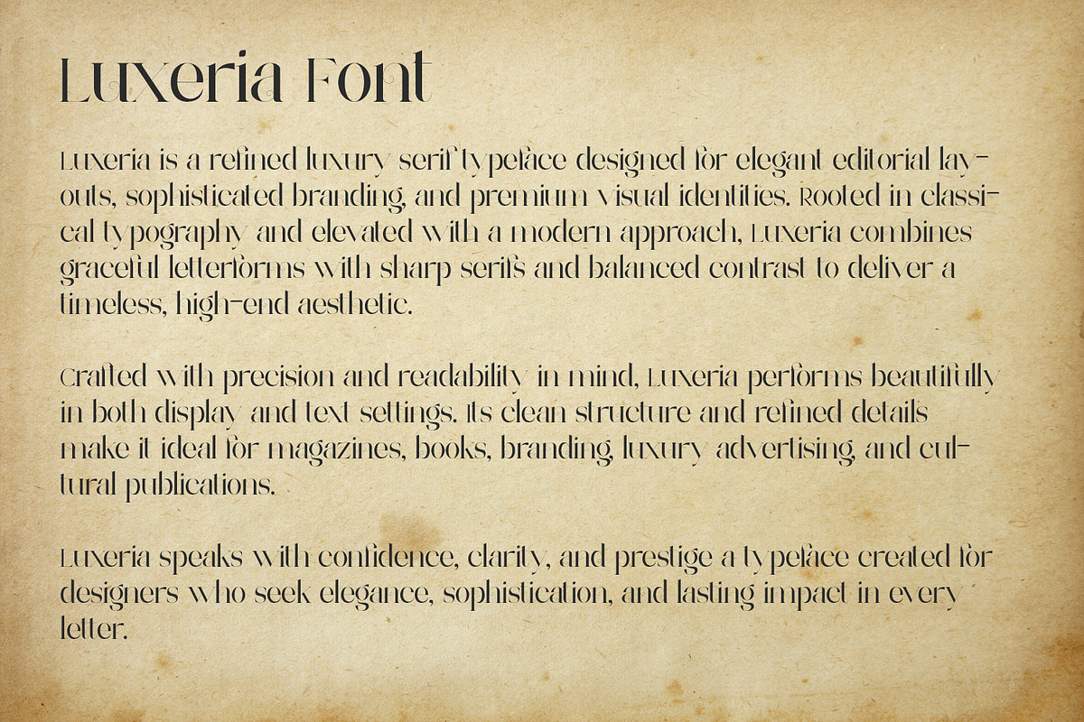 Luxeria – Luxury Serif Font, a Serif Font by OWPictures (Photo 9 of 10)