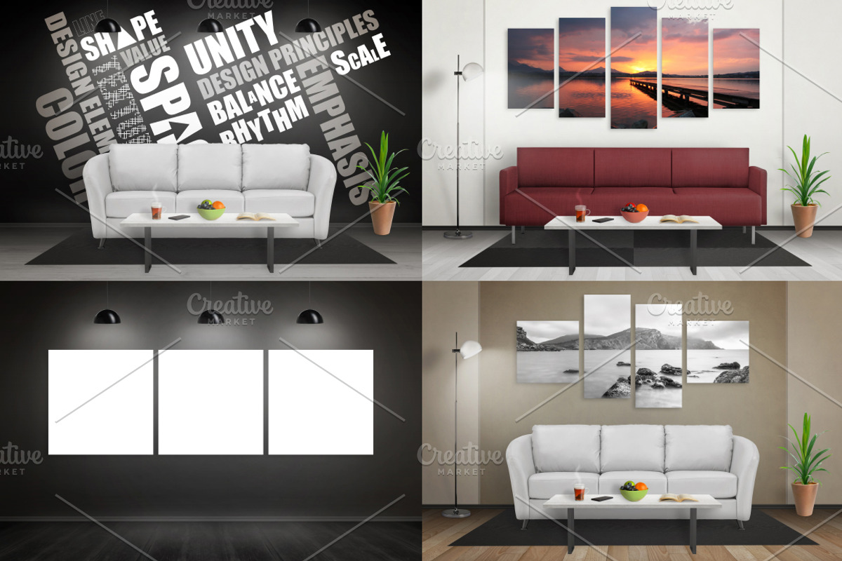 Art Canvas Mockup Scene Creator, a Product Mockup by RSplaneta (Photo 2 of 4)