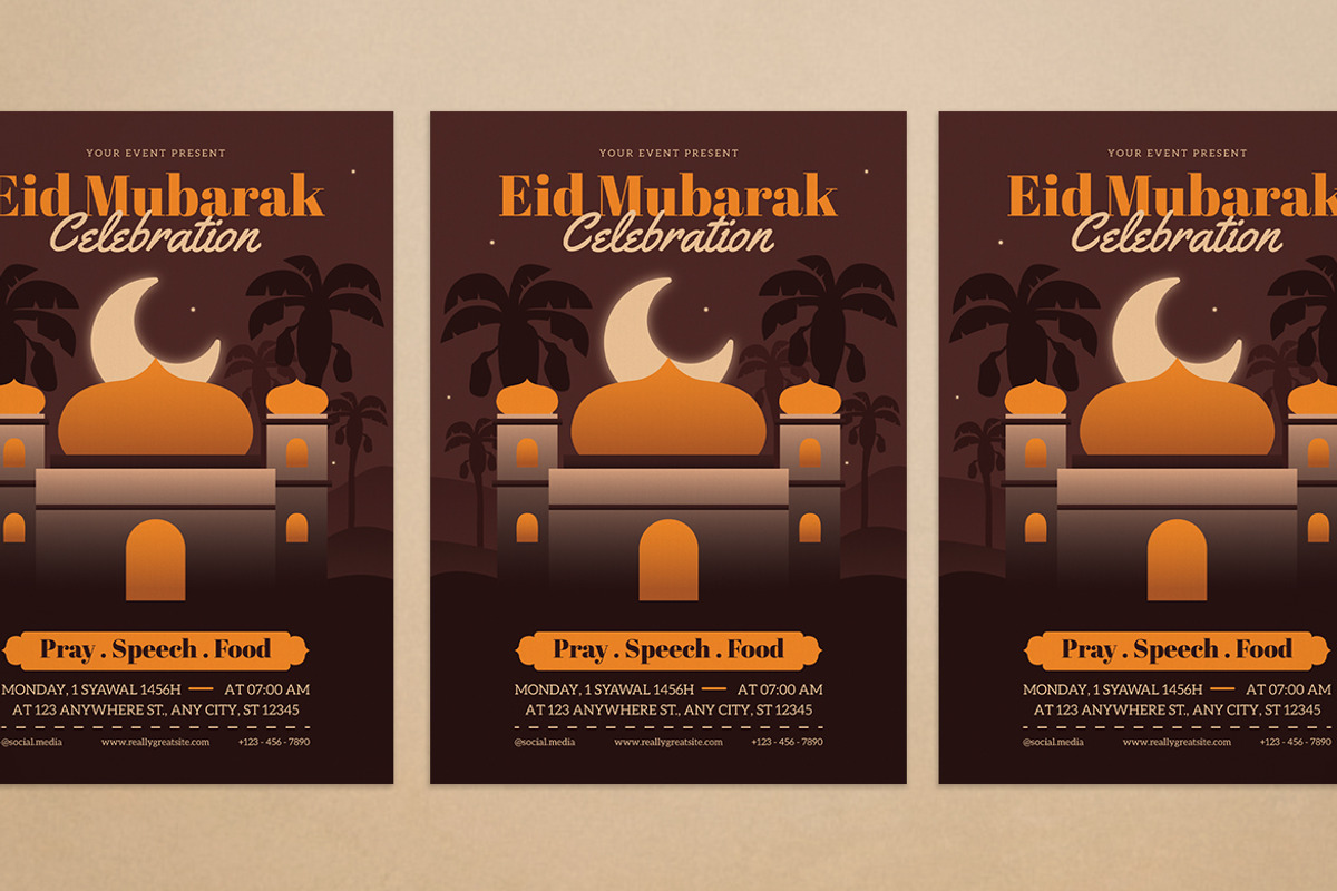 Eid Mubarak Flyer, a Flyer Template by Alegaciez (Photo 3 of 3)
