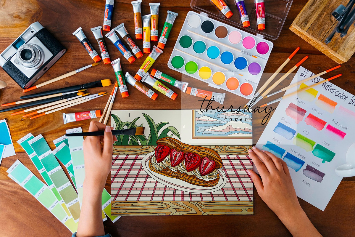 DESSERT Color By Number, a Print Template by Thursdaypaper (Photo 3 of 5)
