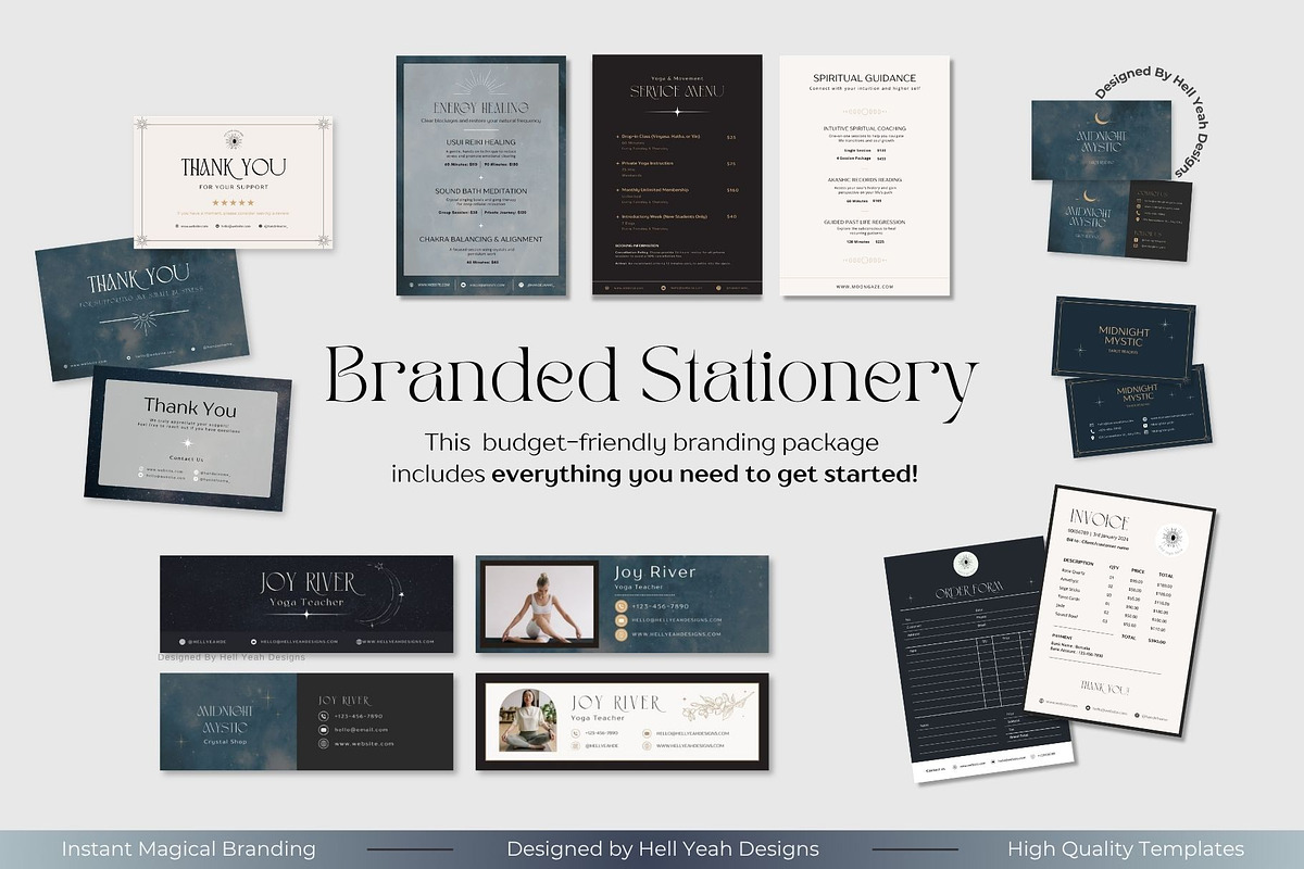 Midnight Sky Branding Starter Kit, a Branding & Logo Template by Hell Yeah Designs (Photo 8 of 16)