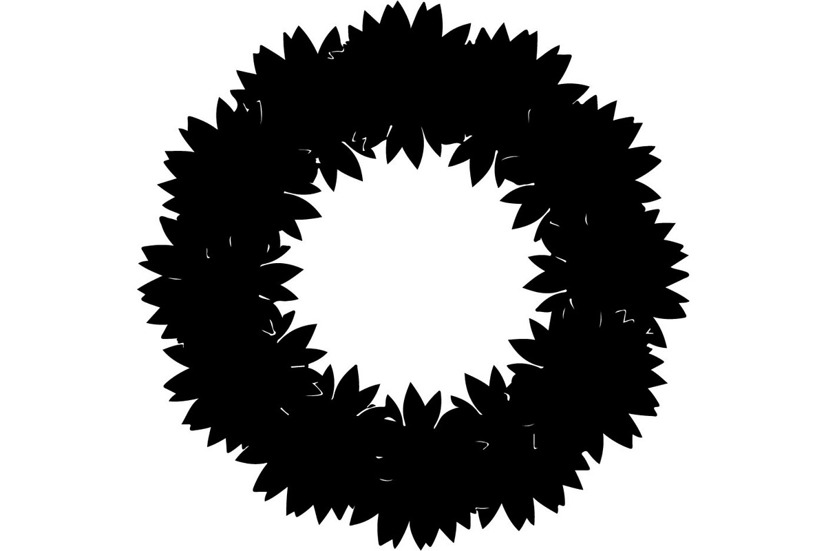 Black Floral Wreath Frame Set, an Illustration by Designer_Momina (Photo 11 of 20)