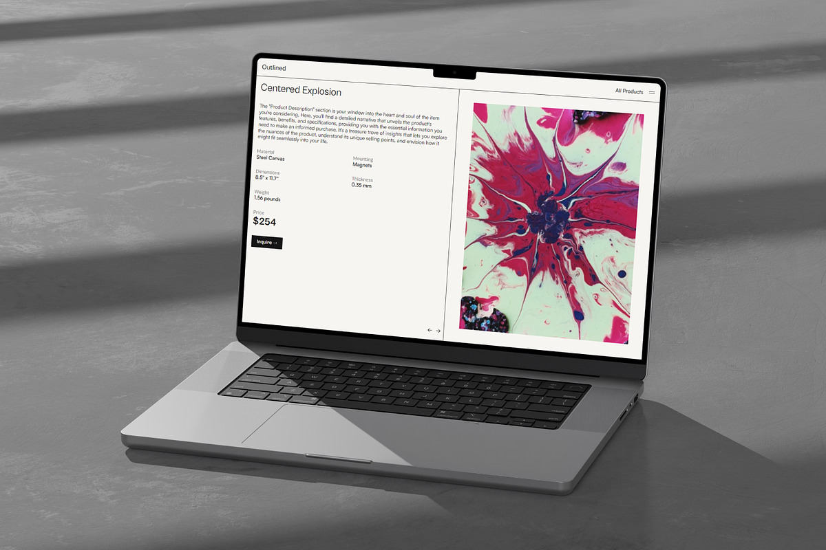 Modern Minimal Website Template, a Landing Page Template by LABSTUDIONY (Photo 2 of 3)