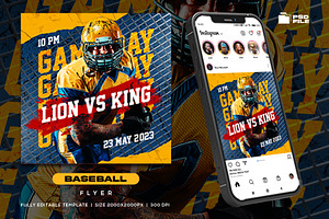 Baseball Flyer Template, a Flyer Template by Rmbimo