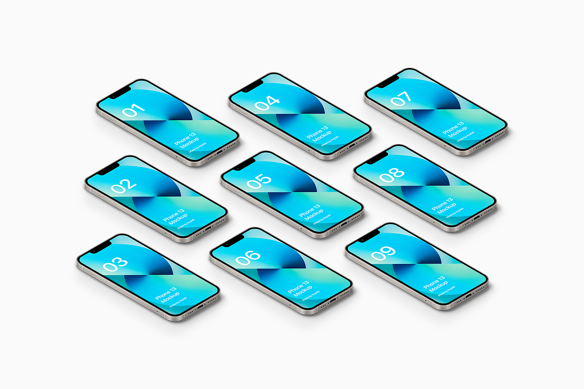 Phone 13 - 20 Mockups Scenes, an iPhone Mockup by Asylab (Photo 28 of 38)