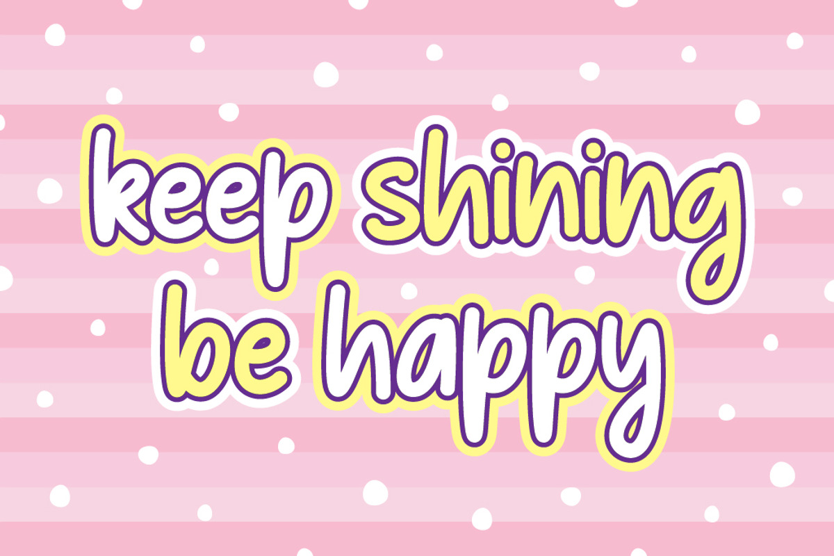Winter Night Cute Font, a Font by Cherryline Master (Photo 3 of 7)