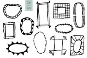 INKED FRAMES freehand doodle vector, an Object Graphic by Lena Nikolaeva (Thumbnail 8 of 12)