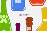 Alcohol Bottles SVG, Eps, Dxf, Png., an Object Graphic by PolpoDesign (Thumbnail 3 of 3)