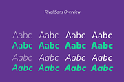 Rival Sans Font Family, a Sans Serif Font by Mostardesign Type Foundry (Thumbnail 9 of 10)