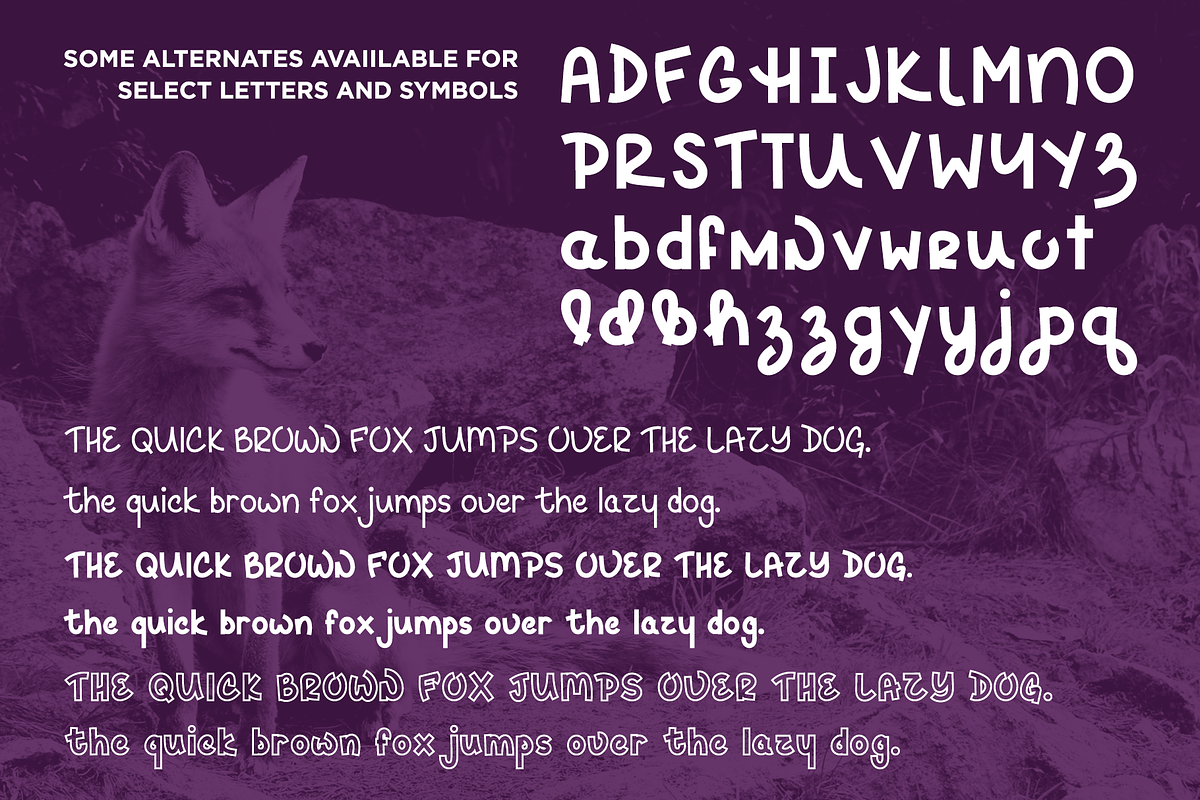 Hey Fox Font Trio + BONUS preview 4