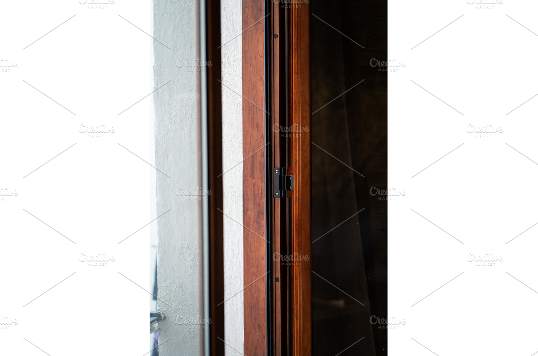 Wooden window or door frame showing, an Architecture Photo by volodymyrshtun13795