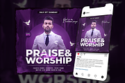 Church Flyer Template, a Poster Template by FLYERHIVE (Thumbnail 2 of 3)