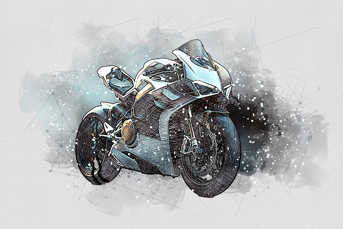 Car Watercolor Art Photo Effect, an Action Add-On by MRI STUDIO (Photo 9 of 15)