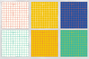 Vibrant Checker & Grid Pattern Set