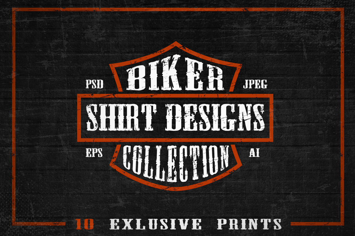 Set of Bikers Shirt Designs., an Illustration by Harry Kasyanov (Photo 1 of 12)