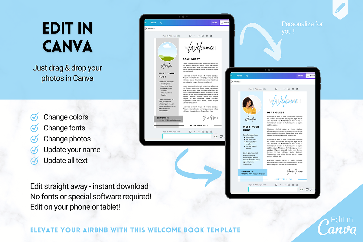 Airbnb Welcome Book Template - 20pgs, a Poster Template by Templatables (Photo 9 of 12)