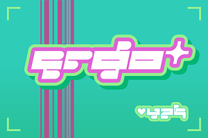 Ergo Y2K Display Font (2 styles)