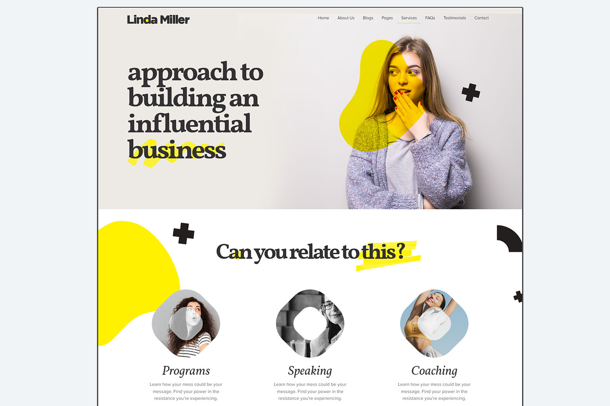 Linda Miller - WordPress Elementor, a WordPress Template by Cubex Design (Photo 4 of 8)