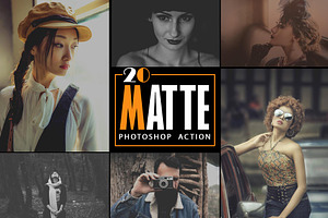 20 Matte Photoshop Actions