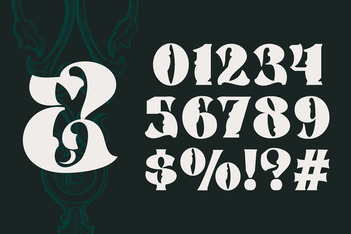 Puhyaka Mythology Font, a Blackletter Font by TypeClassHeroes (Photo 9 of 15)