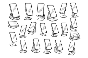 Smartphone Holders, an Object Graphic by nikagraphic