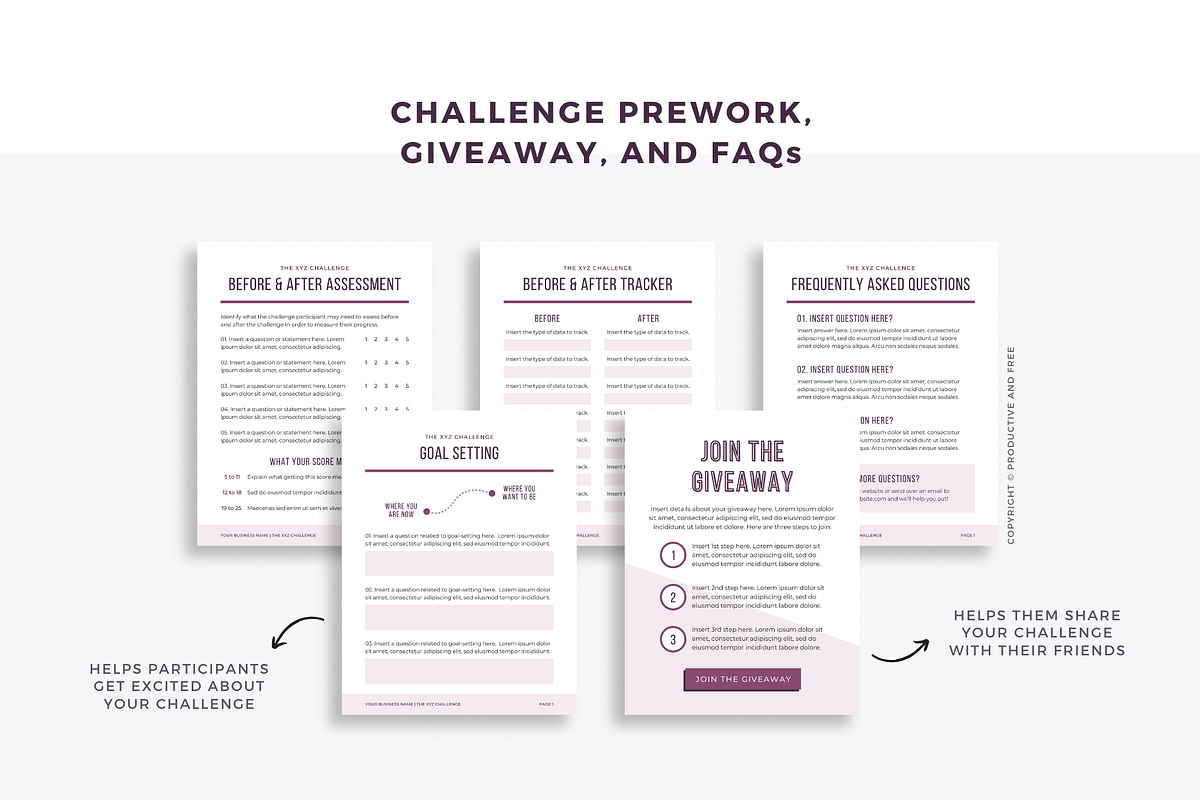 30-Day Lead Magnet Challenge Bundle, a Magazine Template by ProductiveandFree (Photo 8 of 20)