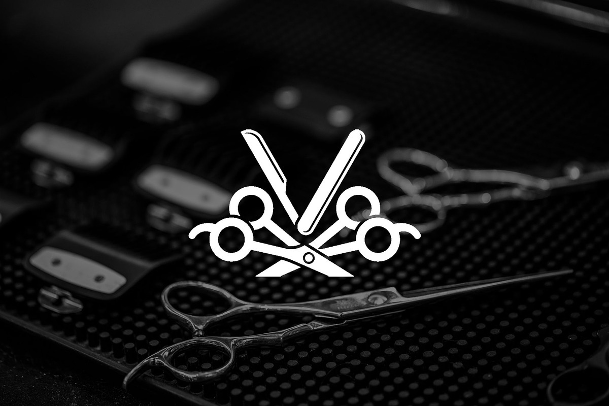 Minimalist Scissors and Razor Logo, a Branding & Logo Template by Luxury Logos (Photo 2 of 4)