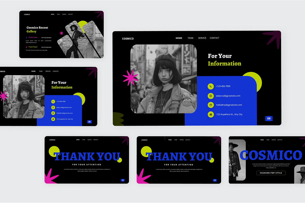 Cosmico - Fashion Pop Style Keynote, a Presentation Template by SquidPixey (Photo 5 of 6)