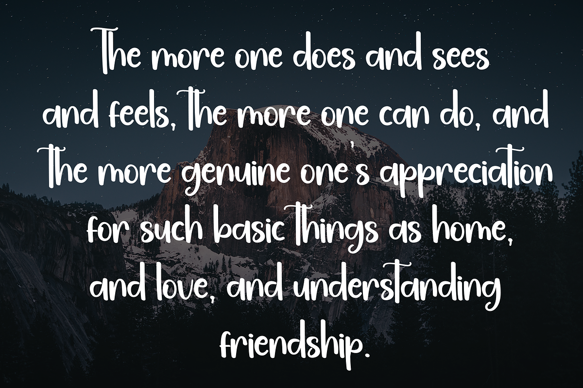 Moonlight | Script Font, a Handwritten Font by Scratchones (Photo 7 of 8)