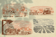 Vintage village vector. Vol2., an Animal Illustration by bioraven (Thumbnail 9 of 18)