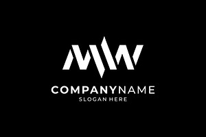 Letter MW Monogram Logo, a Branding & Logo Template by ika trisiana