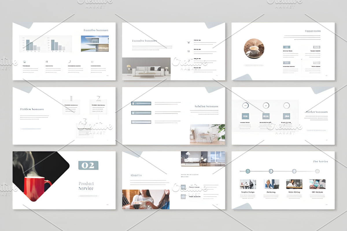 Minimalist Business Plan Presentatio, a Presentation Template by Design Station (Photo 4 of 9)