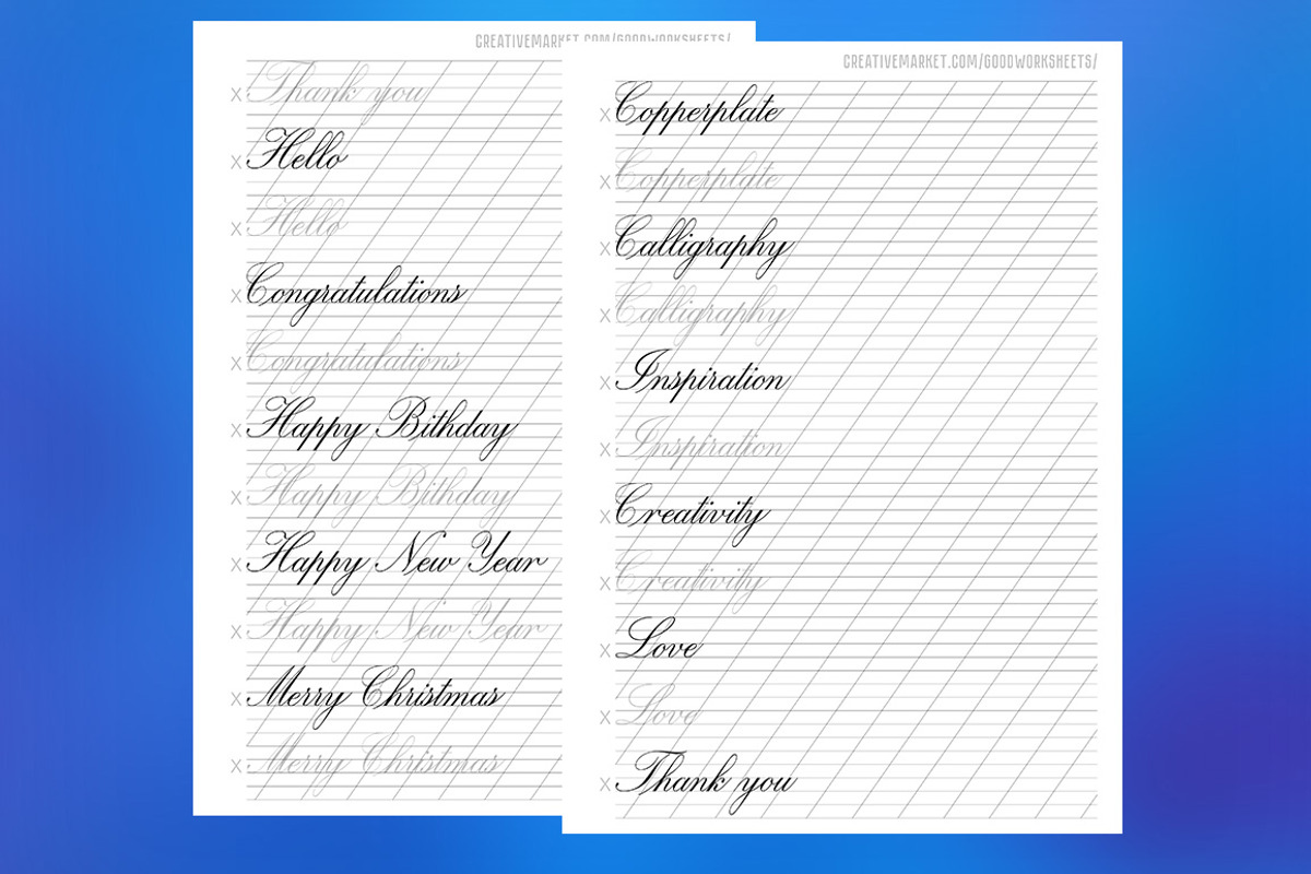 Connecting strokes and writing words, a Stationery Template by Good Worksheets (Photo 6 of 6)